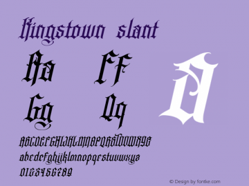 Kingstown slant 1.000图片样张