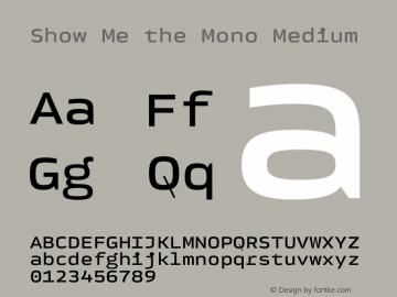 Show Me the Mono Medium Version 1.001 | Demo图片样张