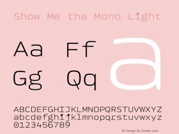 Show Me the Mono Light Version 1.001图片样张