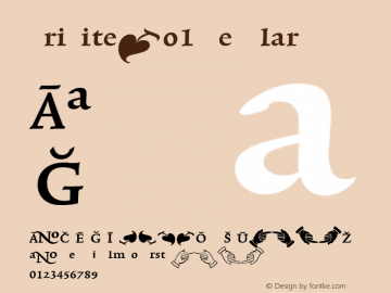 TriniteNo1 Regular Version 001.000 Font Sample