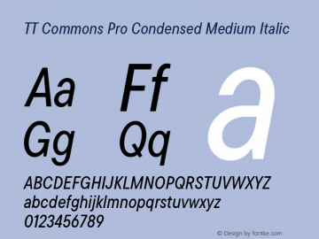 TT Commons Pro Condensed Medium Italic Version 3.000.09052021图片样张