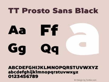 TT Prosto Sans Black Version 1.110图片样张