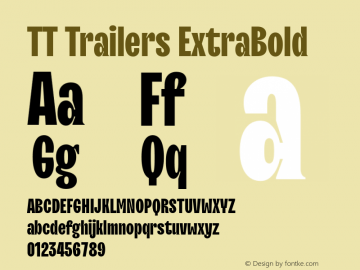 TT Trailers ExtraBold Version 1.020图片样张