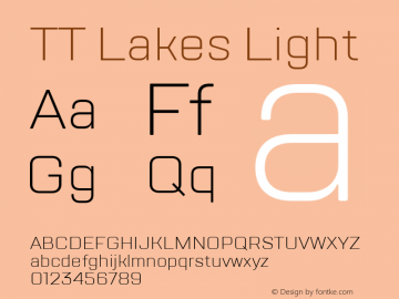 TT Lakes Light Version 1.000; ttfautohint (v1.5) -l 8 -r 50 -G 0 -x 0 -D latn -f cyrl -m 