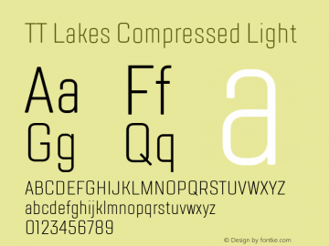 TT Lakes Compressed Light Version 1.000; ttfautohint (v1.5) -l 8 -r 50 -G 0 -x 0 -D latn -f cyrl -m 