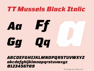 TT Mussels Black Italic Version 1.010.17122020图片样张