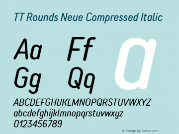 TT Rounds Neue Compressed Italic Version 1.010.28122020图片样张