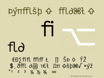 Typestar Regular Version 001.000 Font Sample
