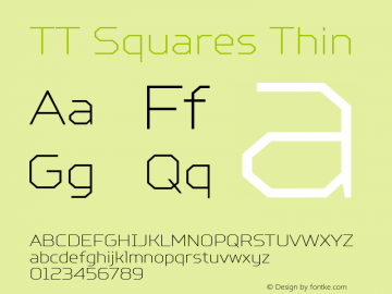 TT Squares Thin Version 1.010图片样张