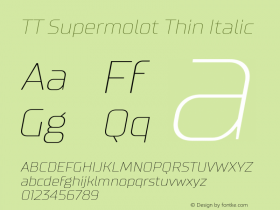 TT Supermolot Thin Italic Version 1.010.27032020图片样张