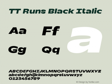 TT Runs Black Italic Version 1.100.18052021图片样张