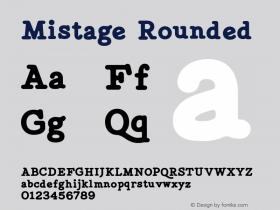 Mistage-Rounded Version 1.000图片样张