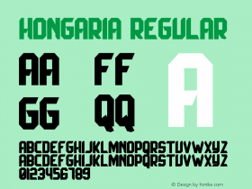 Hongaria Version 1.00;October 26, 2021;FontCreator 11.5.0.2422 64-bit图片样张