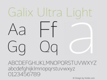Galix-UltraLight 图片样张