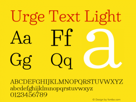 Urge Text-Light 1.000图片样张