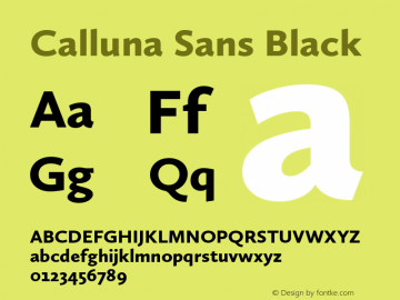 Calluna Sans Black Version 2.040图片样张