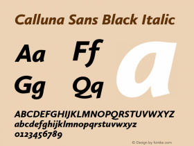 Calluna Sans Black Italic Version 2.047图片样张
