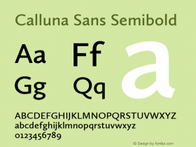 Calluna Sans Semibold Version 2.040图片样张