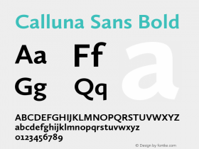 Calluna Sans Bold Version 2.040图片样张