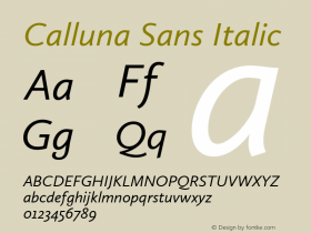 Calluna Sans Italic Version 2.047图片样张
