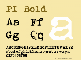 PI-Bold Version 1.001图片样张