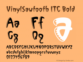 VinylSawtooth ITC Bold Version 003.001图片样张