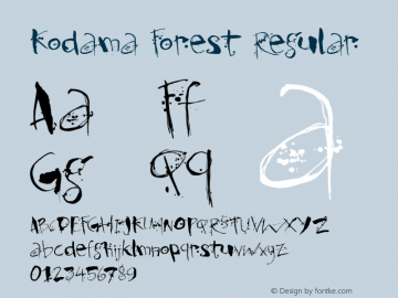 Kodama Forest Regular Version 1.000图片样张