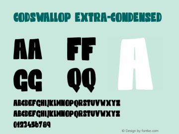 Codswallop-Extracondensed Version 1.000图片样张
