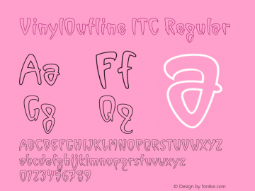 VinylOutline ITC Regular 003.001 Font Sample