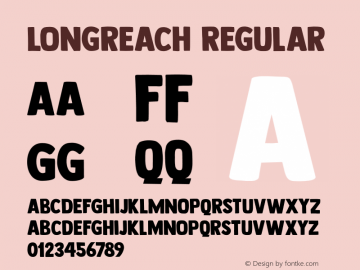 Longreach Regular Version 1.000图片样张