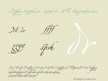 Zapfino Extra LT Ligatures Version 1.000;PS 001.000;Core 1.0.38图片样张