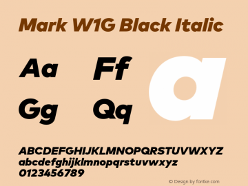 Mark W1G Black Italic Version 1.00, build 8, g2.6.4 b1272, s3图片样张