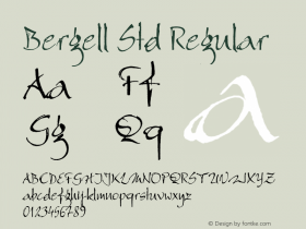 Bergell Std Regular Version 1.000;PS 1.0;hotconv 1.0.38 Font Sample