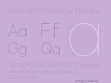 Mark W1G Narrow Hairline Version 1.00, build 8, g2.6.4 b1272, s3图片样张