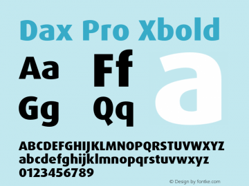 Dax Pro Xbold Version 7.504; 2005; Build 1025图片样张
