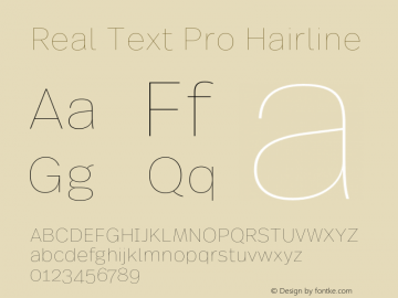 Real Text Pro Hairline Version 7.70图片样张