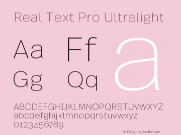 Real Text Pro Ultralight Version 7.70图片样张