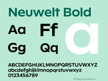 Neuwelt Bold Version 1.00, build 22, g2.6.2 b1235, s3图片样张