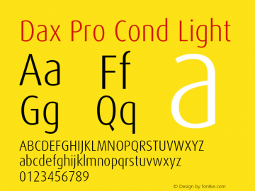 Dax Pro Cond Light Version 7.504; 2006; Build 1022图片样张