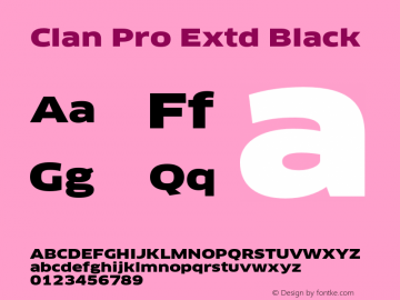 Clan Pro Extd Black Version 7.600, build 1030, FoPs, FL 5.04图片样张
