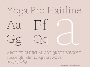 Yoga Pro Hairline Version 7.600, build 1028, FoPs, FL 5.04图片样张