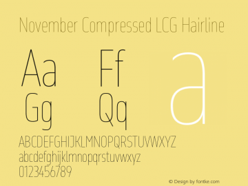 November Compressed LCG Hairline Version 2.067图片样张