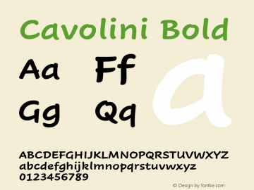 Cavolini Bold Version 1.00, build 8, s3图片样张