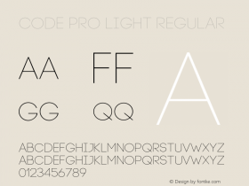 Code-Pro-Light Version 1.003图片样张