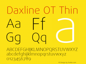 Daxline OT Thin Version 7.504; 2017; Build 1024图片样张