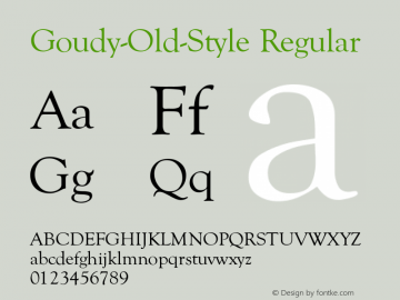 Goudy-Old-Style Regular Converted from U:\HOME\PEARCE\AT\TTFONTS\ST000036.TF1 by ALLTYPE Font Sample