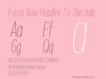 Futura Now Headline Cn Th It Version 1.01图片样张