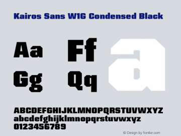 Kairos Sans W1G Cn Black Version 1.00图片样张