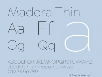 Madera Thin Version 2.01图片样张