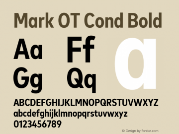 Mark OT Cond Bold Version 7.60图片样张